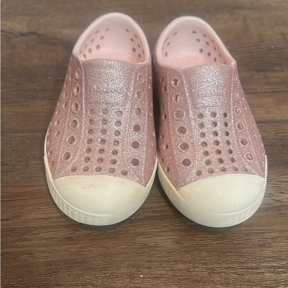 Sparkly Pink Kids Native Shoes